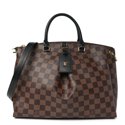 Louis Vuitton Damier Ebene Odeon Tote MM Black 1 of 9