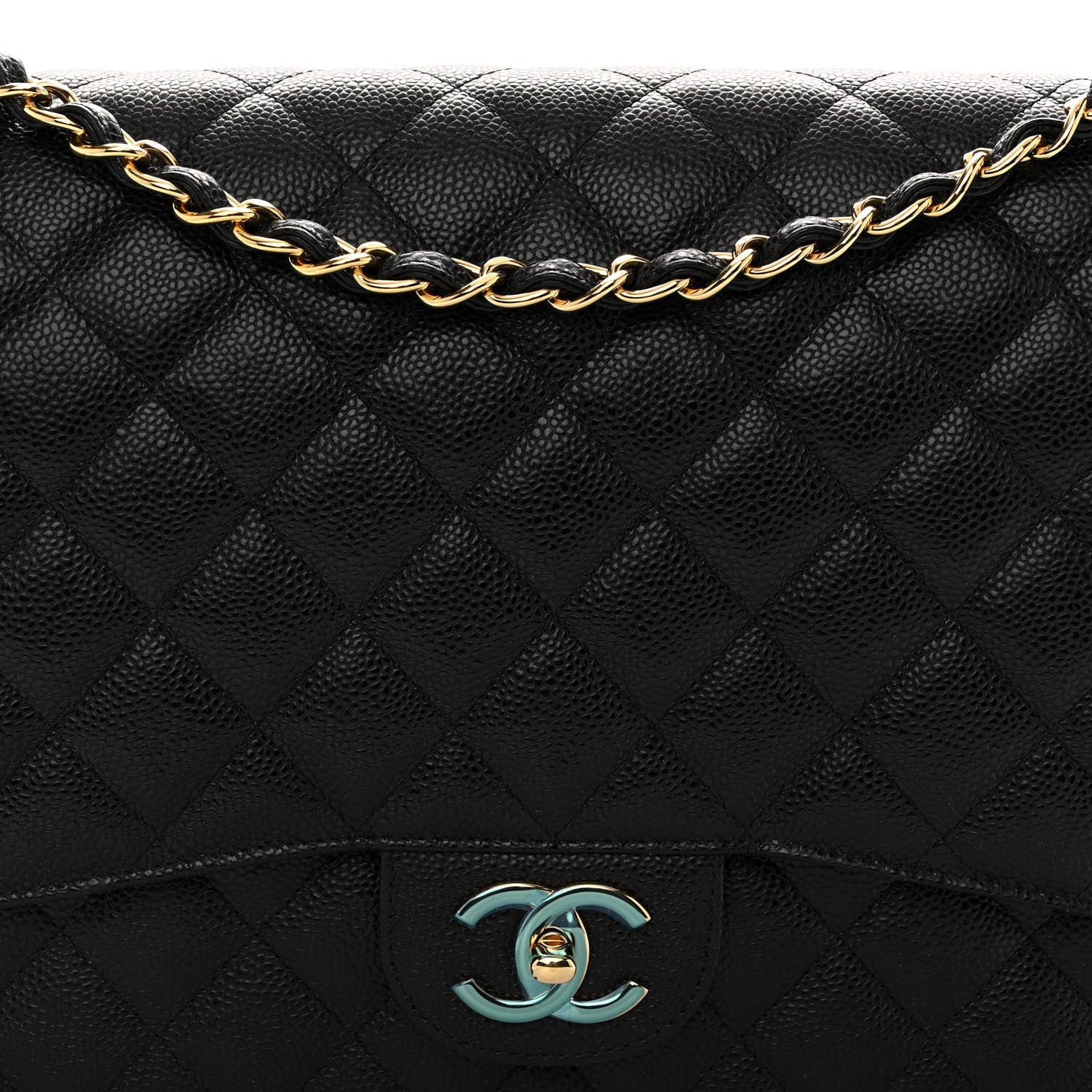 Chanel Caviar Quilted Maxi Double Flap Black 8 of 10