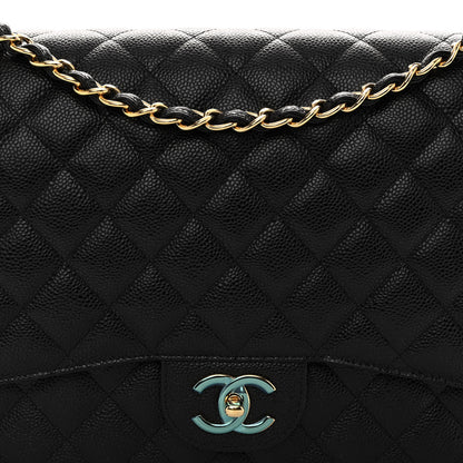Chanel Caviar Quilted Maxi Double Flap Black 8 of 10
