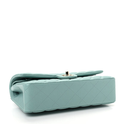 Chanel Caviar Quilted Medium Double Flap Light Blue 4 of 10