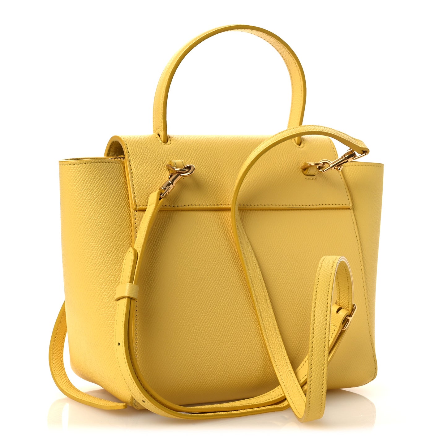 Grained Calfskin Nano Belt Bag Citrus