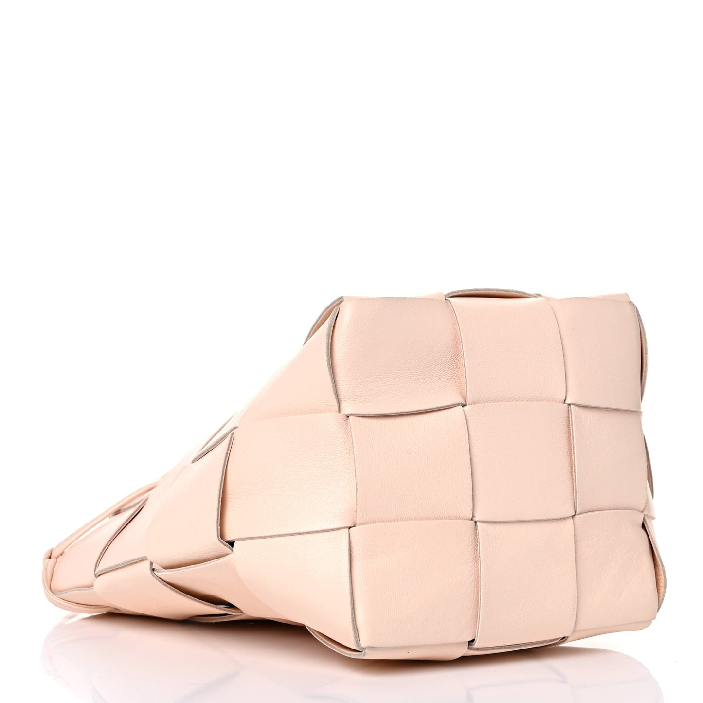 Nappa Maxi Intrecciato Cassette Bucket Bag Melon Washed