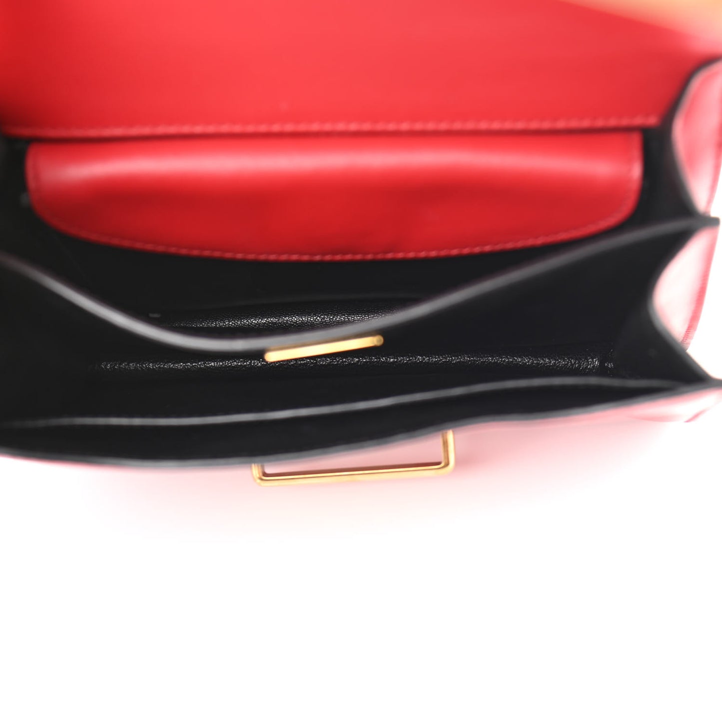 City Calfskin Saffiano Cahier Bag Fuoco Black