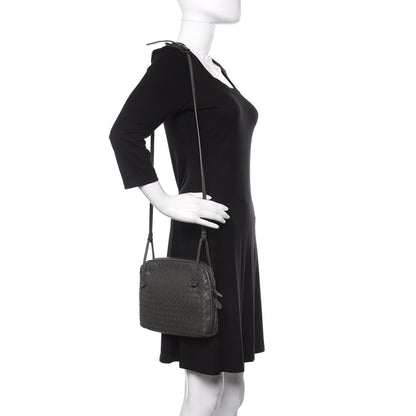 Bottega Veneta Nappa Intrecciato Pillow Crossbody Messenger Light Grey 2 of 13
