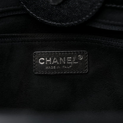 Chanel Caviar Small Studded Deauville Tote Black 6 of 12