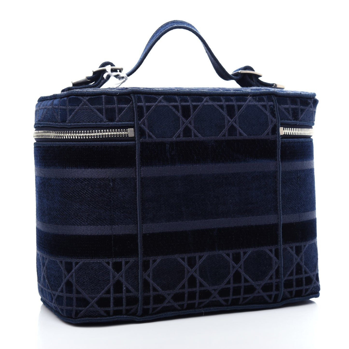 Velvet Cannage Diortravel Vanity Case Blue