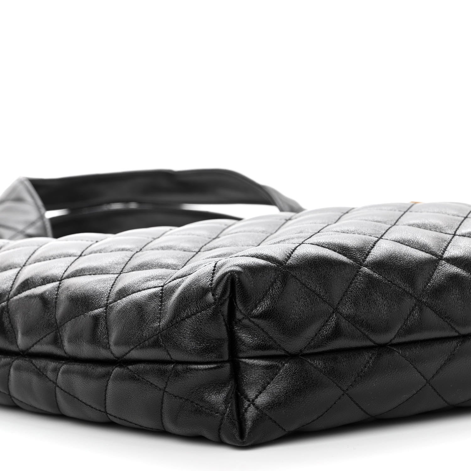 Saint Laurent Lambskin Quilted Maxi Icare Shopping Tote Black 8 of 9