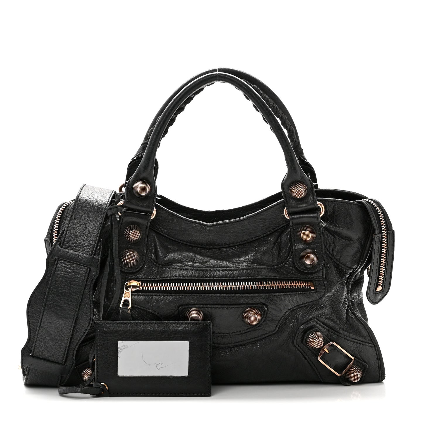 Agneau Giant 21 Rose Gold Hardware City Black