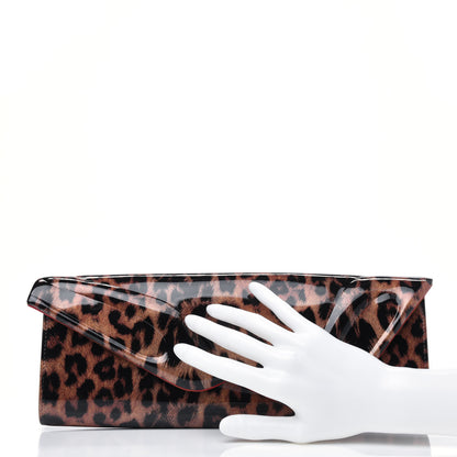 Christian Louboutin Patent Leopard So Kate Baguette Clutch Gold 2 of 11