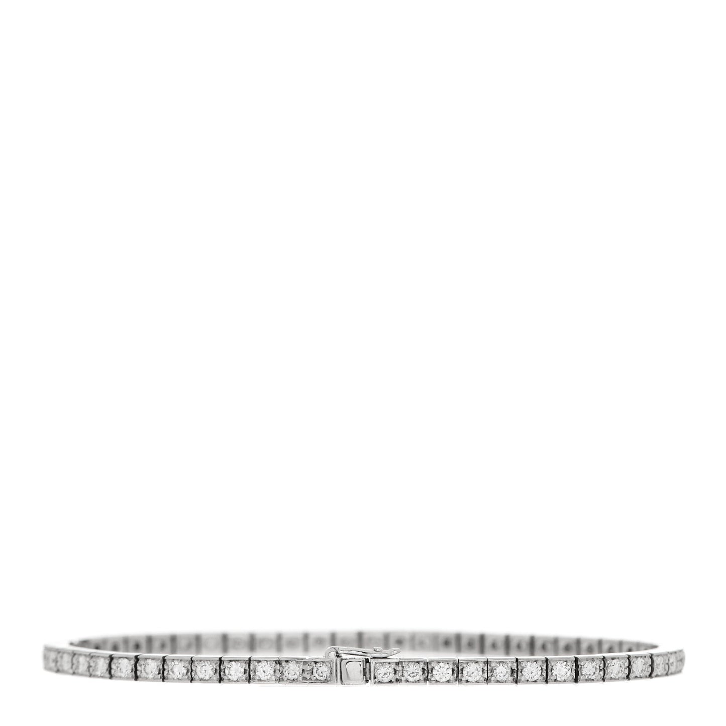 18K White Gold Diamond Lanieres Bracelet 15