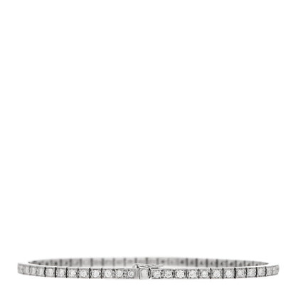 Cartier 18K White Gold Diamond Lanieres Bracelet 15 2 of 4