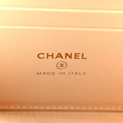 Chanel Braided Raffia Quilted Top Handle Slim Vanity Case With Chain Beige 6 of 11