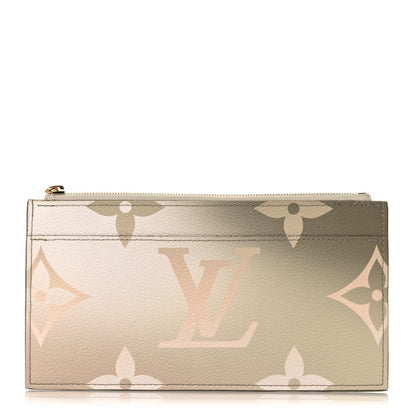 Louis Vuitton Monogram Giant Spring In The City Slim Purse Sunset Kaki 1 of 8