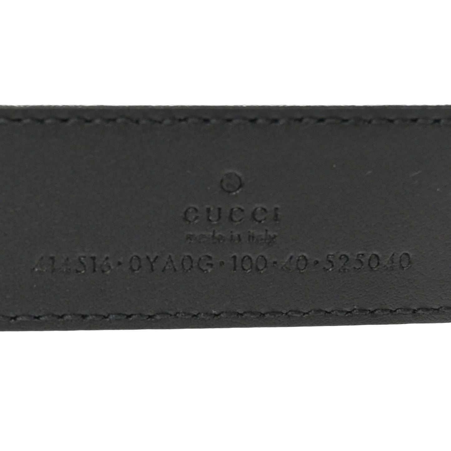 Plutone Calfskin Double G 30mm Belt 100 40 Black