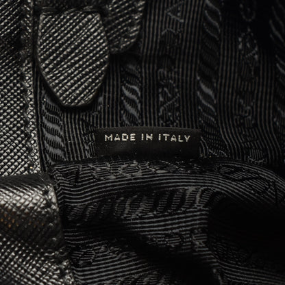 Prada Saffiano Lux Bi-Color Tote Nero Talco 7 of 9