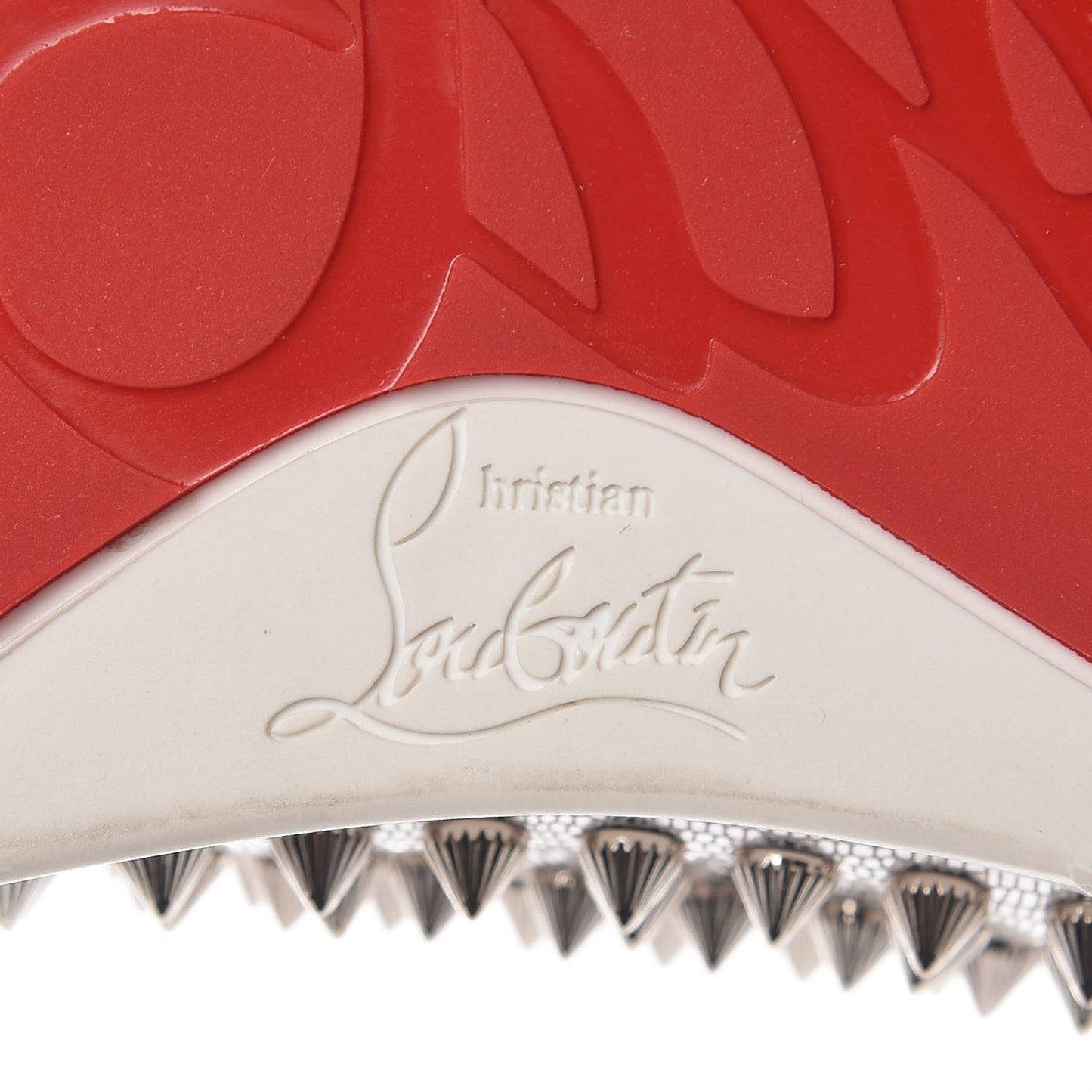 Laminato Dino Nappa Spikes Womens Louis Orlato Flat Sneakers 37.5 Silver