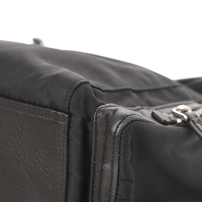Prada Soft Calfskin Tessuto Nylon Shoulder Bag Black 10 of 16