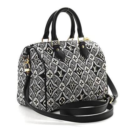 Louis Vuitton Jacquard Since 1854 Speedy Bandouliere 25 Grey 3 of 9