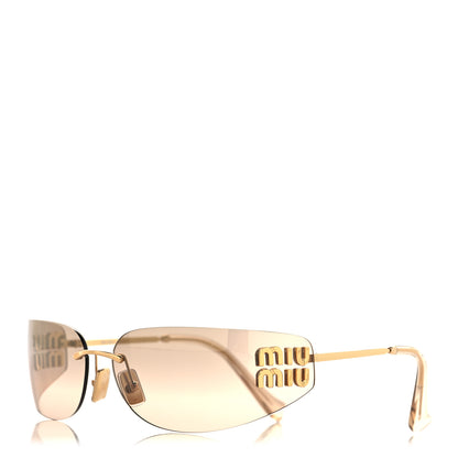 Miu Miu Metal Aube Sunglasses SMUA51 Gold Light Grey 1 of 7