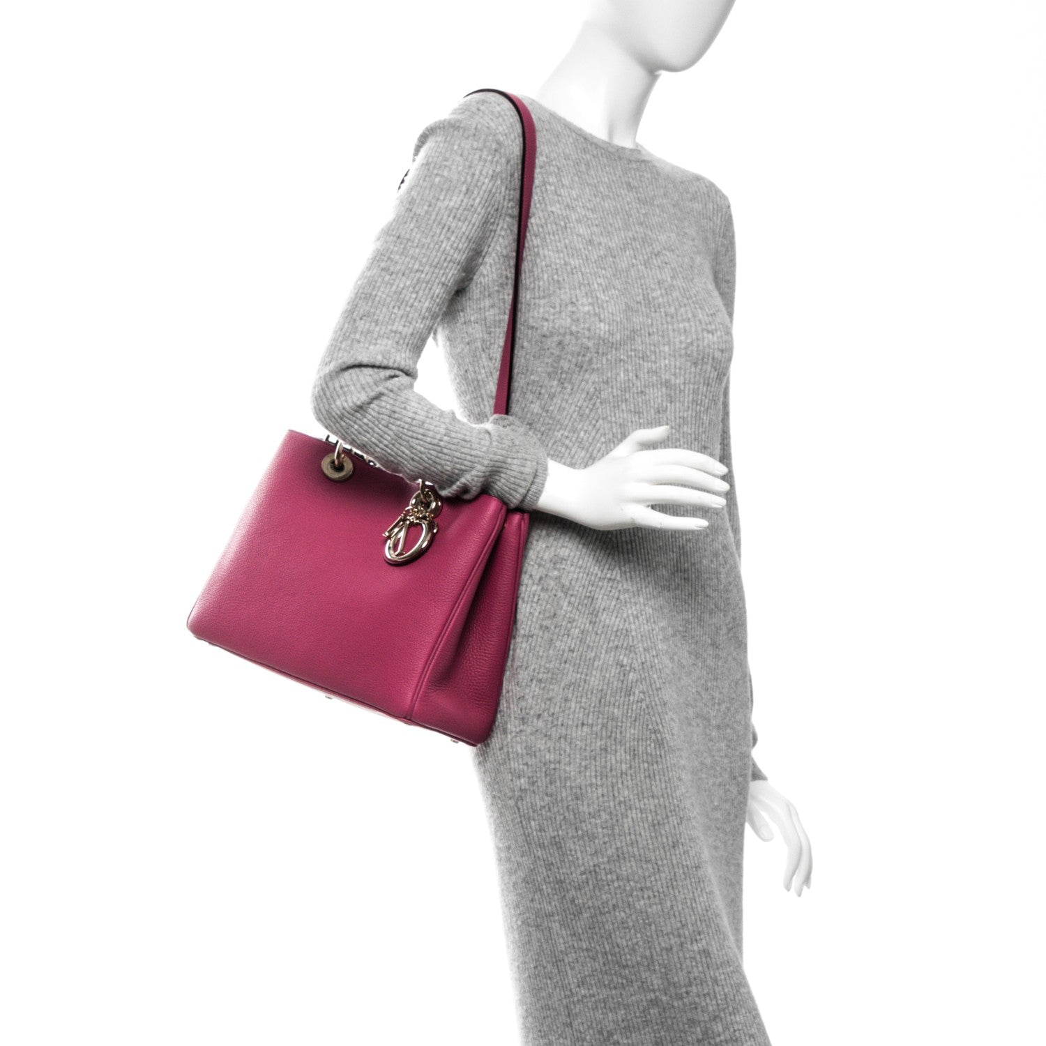Christian Dior Bullcalf Medium Diorissimo Pink 2 of 6