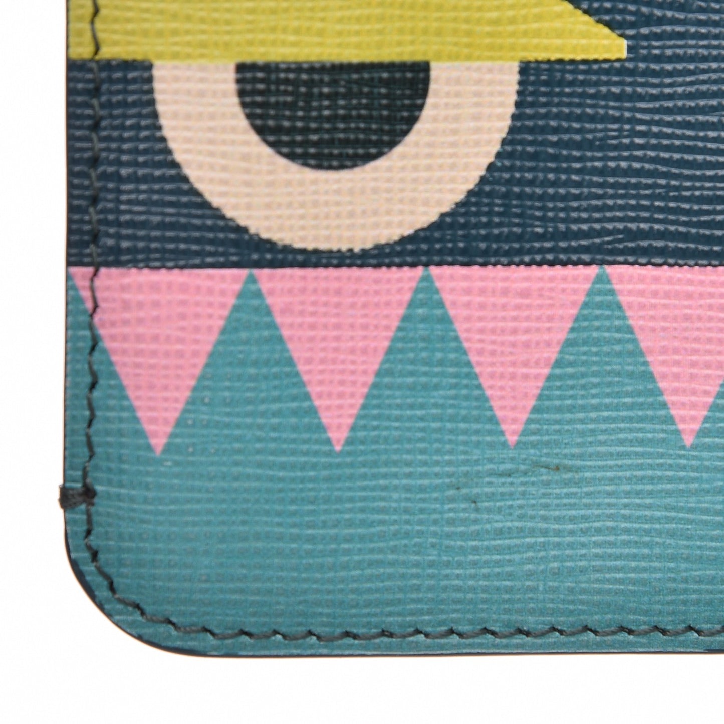Vitello Crystal Tooth Monster Coin Pouch Key Case Oceano Multicolor