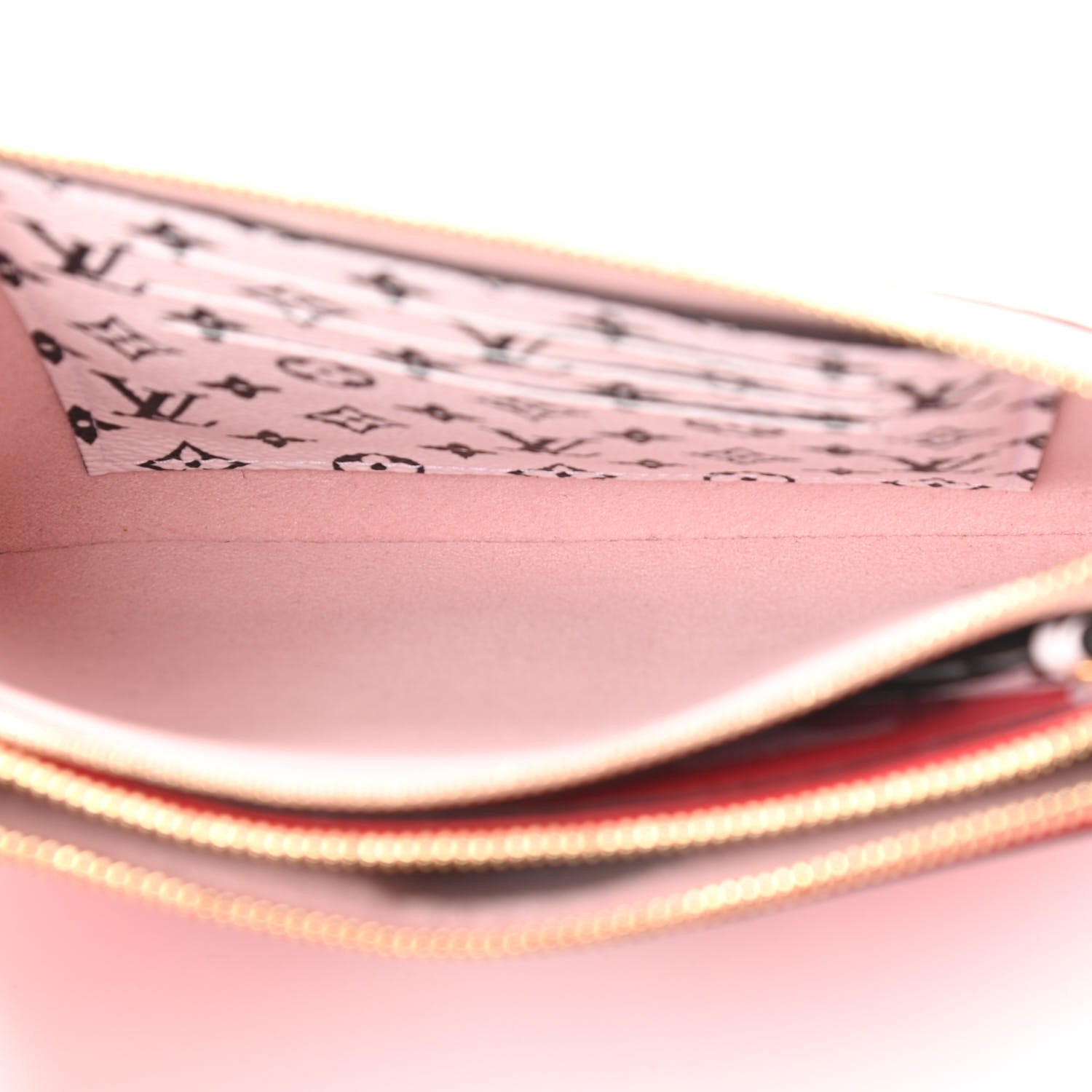 Louis Vuitton Monogram Giant Double Zip Pochette Rouge 5 of 13