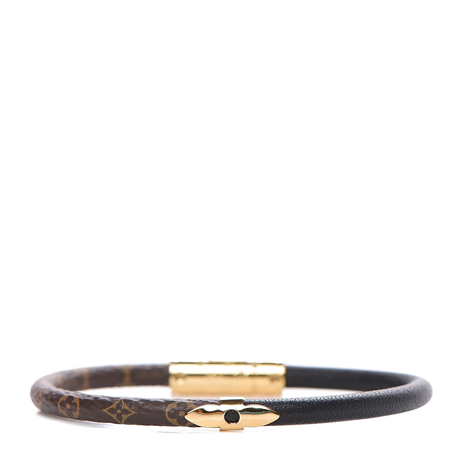 Louis Vuitton Monogram Daily Confidential Bracelet 19 Black 1 of 3