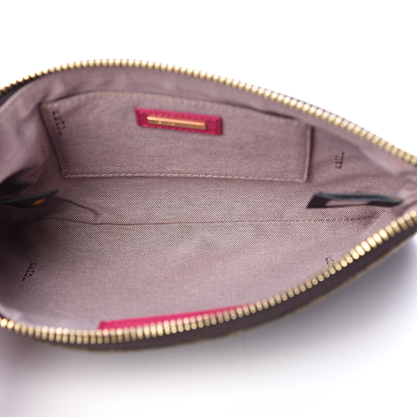 Zucca Spalmati Vitello Elite Pochette Tobacco Ciclamino