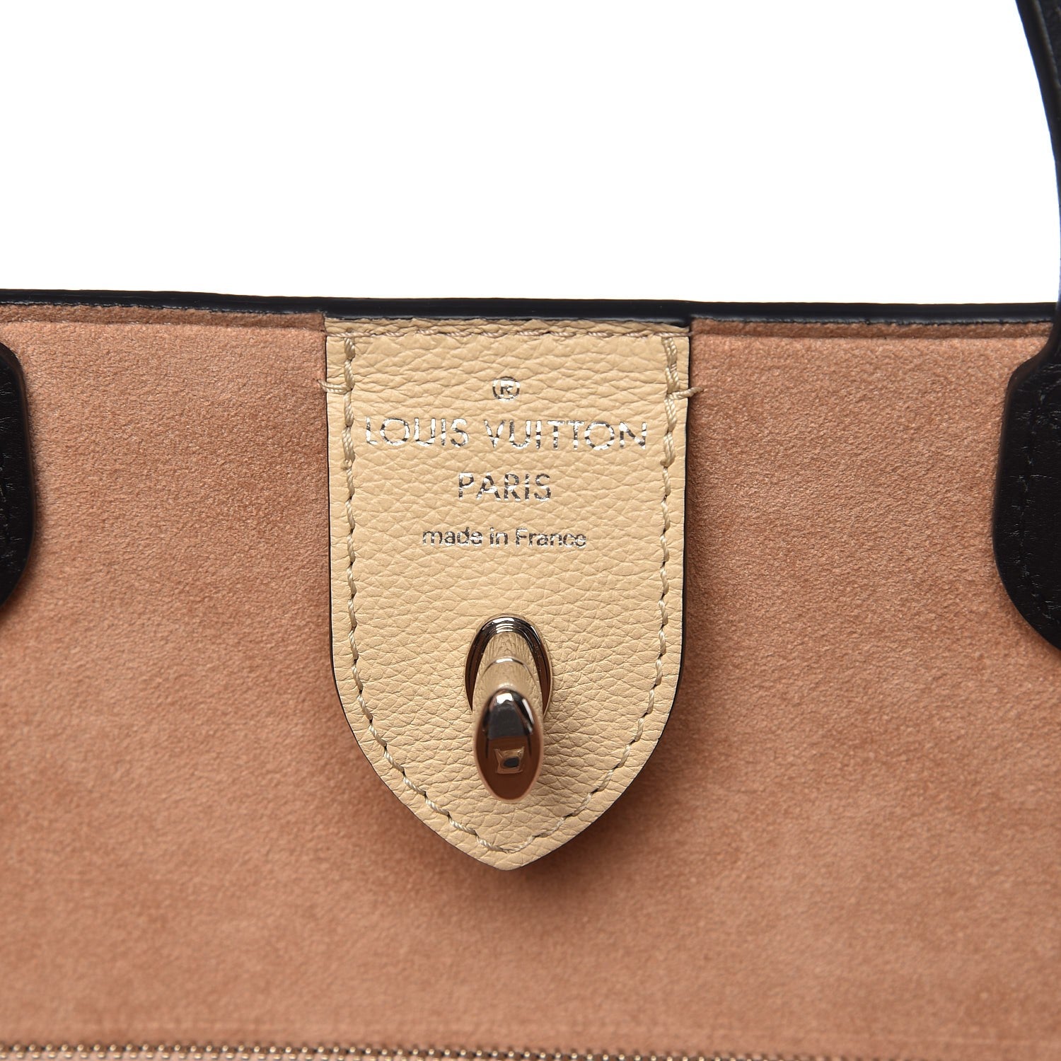 Louis Vuitton Calfskin Lockme Cabas Vanille Black 6 of 8