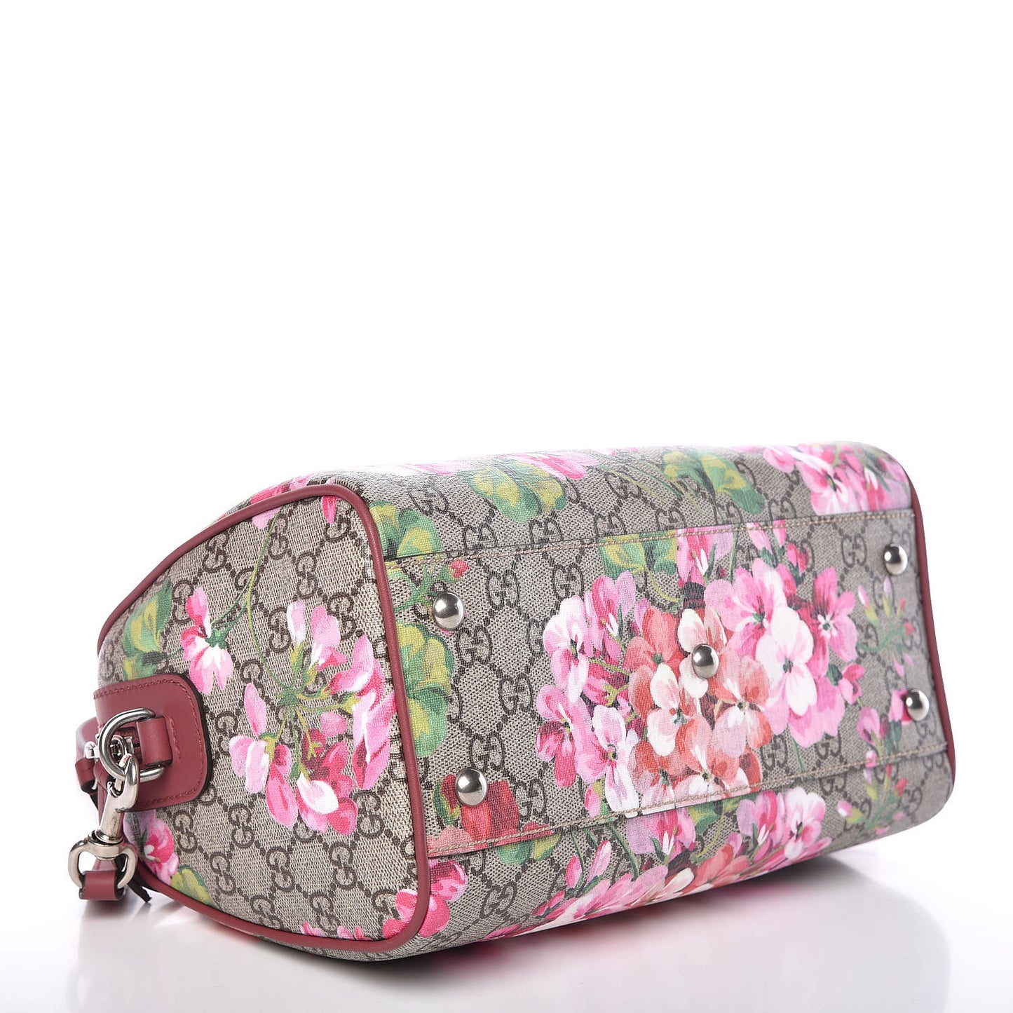 GG Supreme Monogram Blooms Small Boston Beige Multicolor Dry Rose