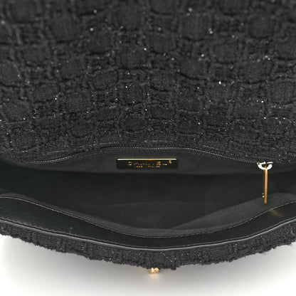 Chanel Tweed Quilted Medium Chanel 19 Flap Black 5 of 10