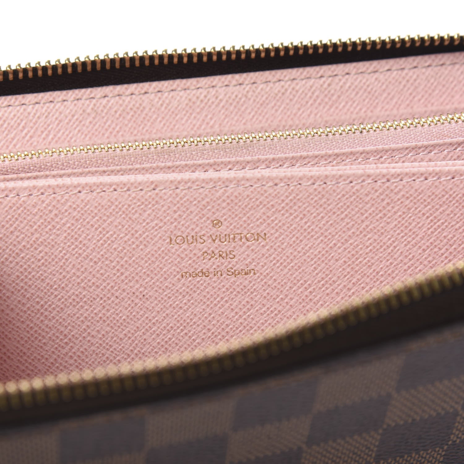 Louis Vuitton Damier Ebene Zippy Wallet Rose Ballerine 5 of 7