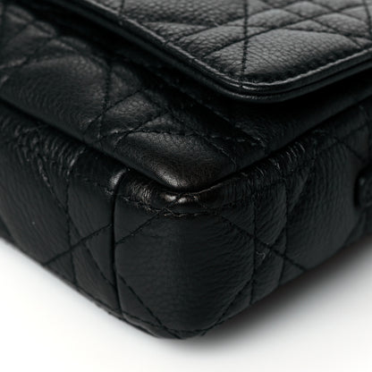 Christian Dior Supple Calfskin Cannage Caro Pouch with Chain Black 9 of 10