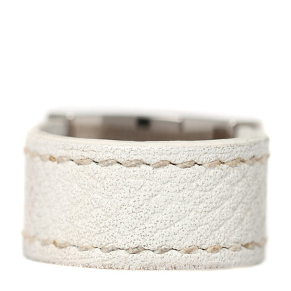 Hermes Palladium Epsom Collier De Chien CDC Ring 9 White 2 of 3