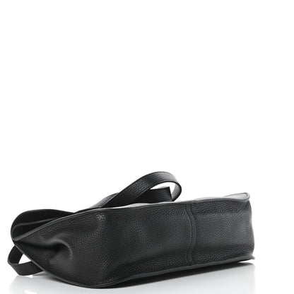 Hermes Taurillon Clemence Halzan 31 GM Black 6 of 17