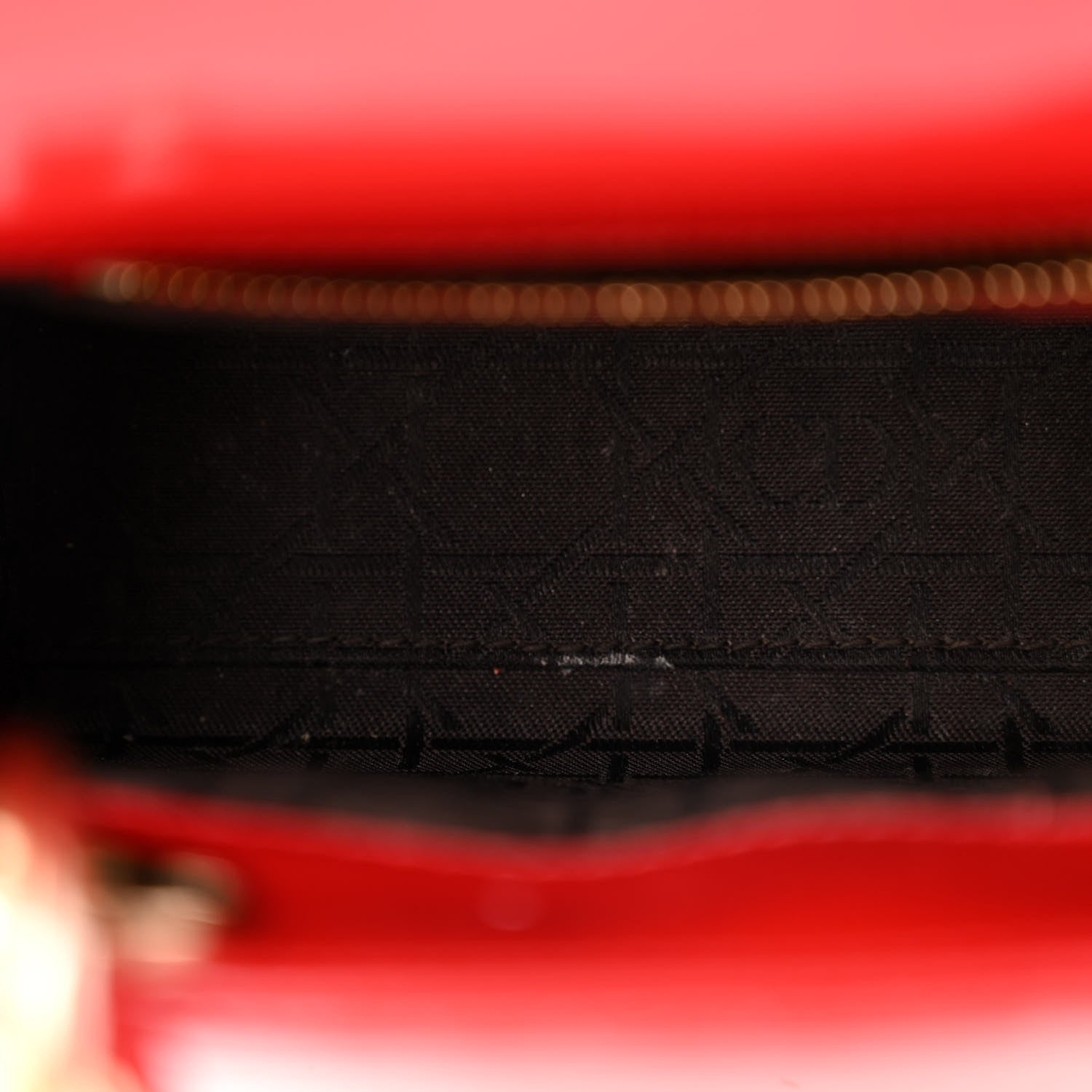 Christian Dior Patent Cannage Mini Lady Dior Red 13 of 14