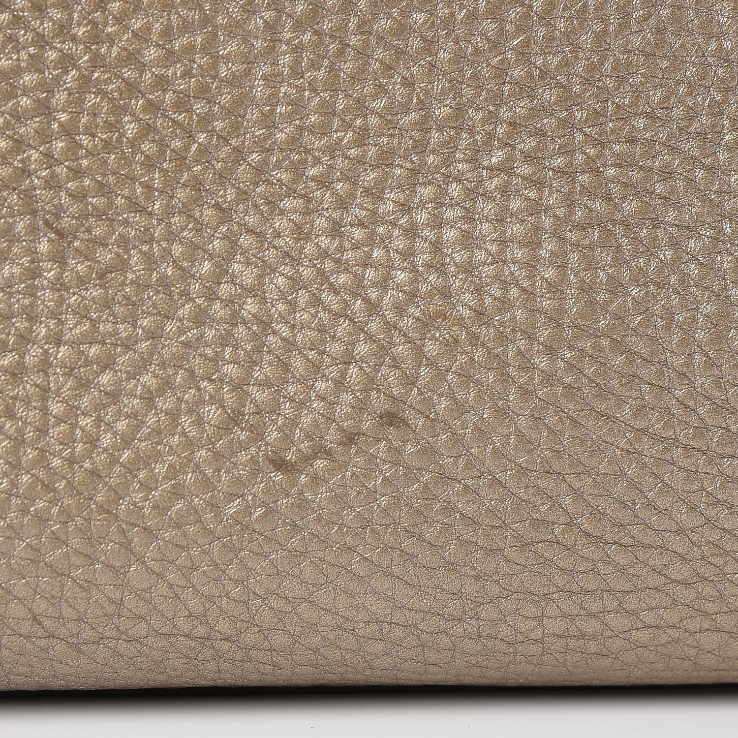 Gucci Metallic Cellarius Calfskin Small Soho Top Handle Satchel Golden Beige 18 of 18