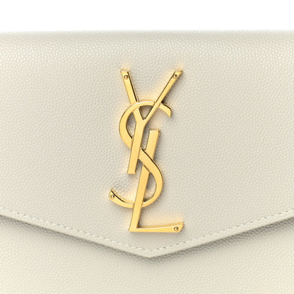 Saint Laurent Grain De Poudre Uptown Pouch Granite 8 of 9