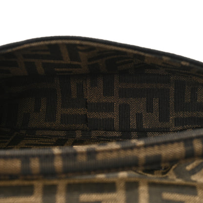 Fendi Fabric Jacquard FF 1974 Mini Baguette Tobacco Moro Black 5 of 9