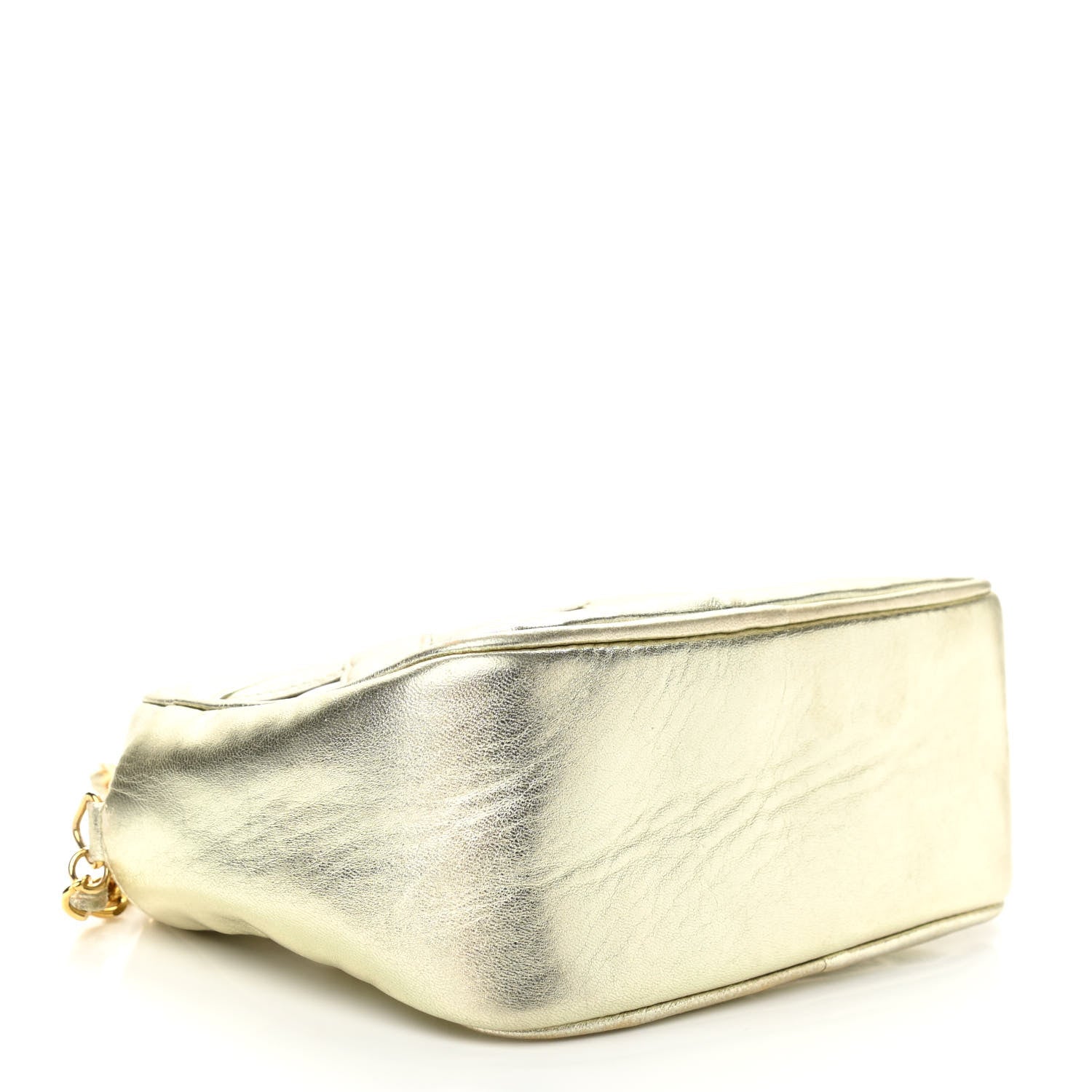 Chanel Metallic Lambskin PVC Tassel Camera Case Gold 4 of 10