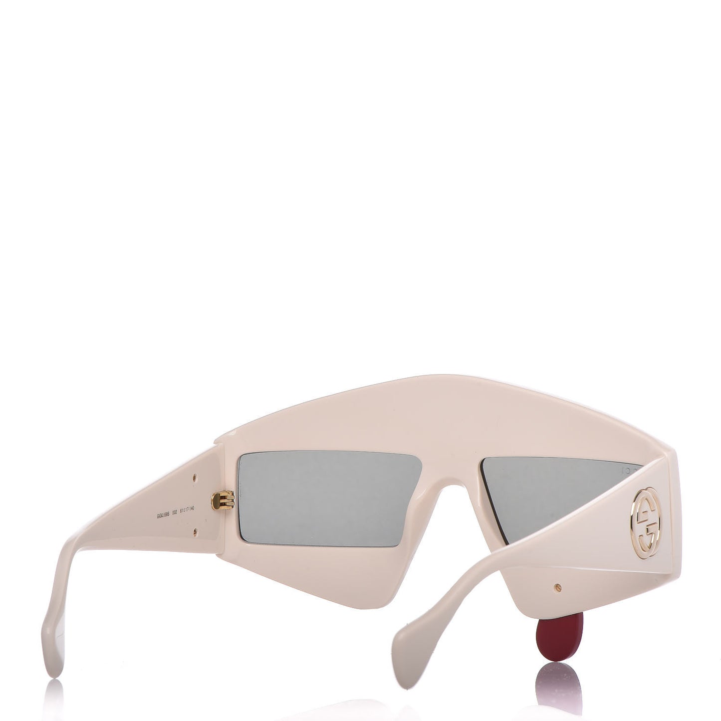 Acetate Crystal Hollywood Forever Tear Drop Sunglasses GG0359S Ivory