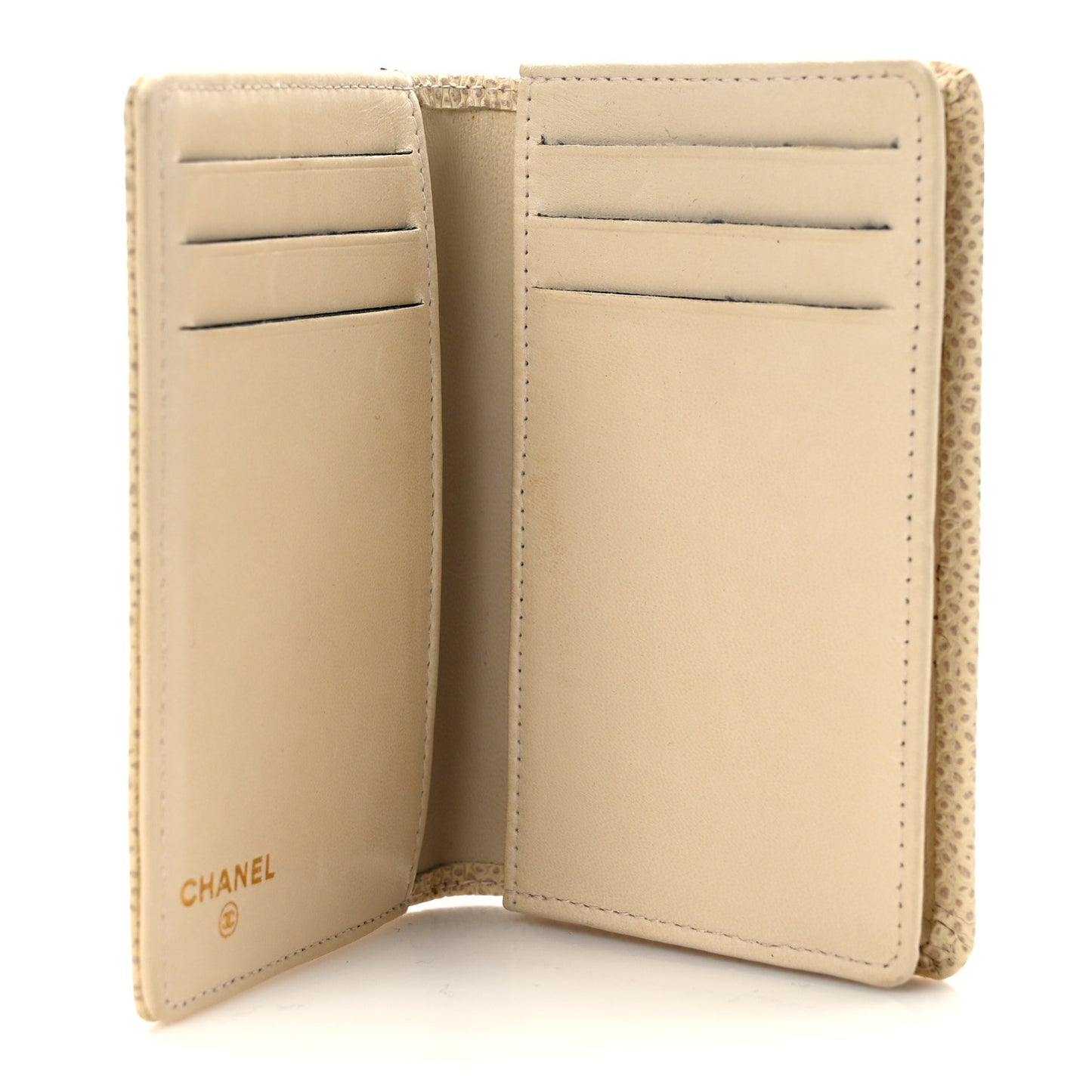 Caviar Timeless CC Card Holder Wallet White