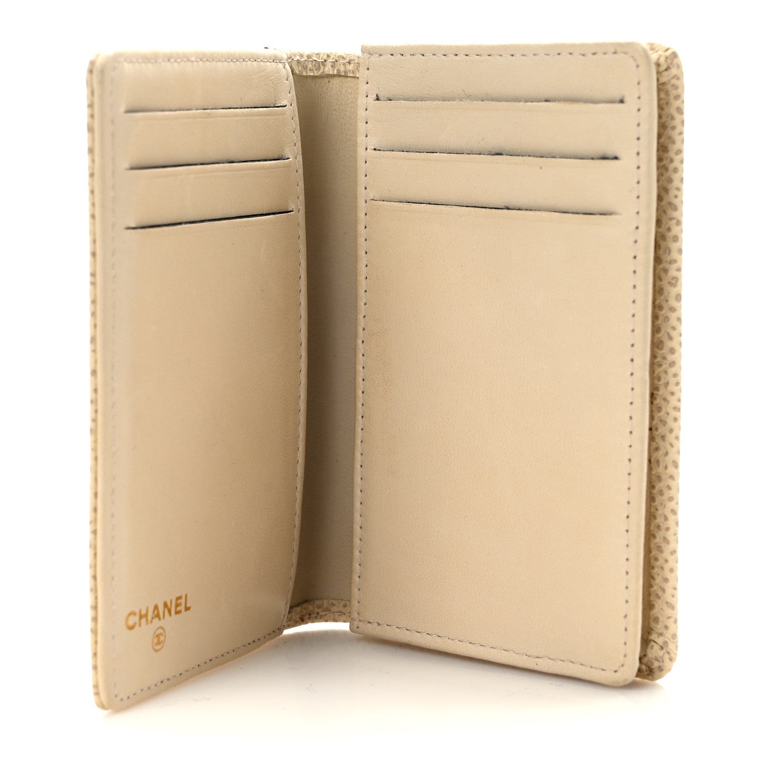 Chanel Caviar Timeless CC Card Holder Wallet White 5 of 8