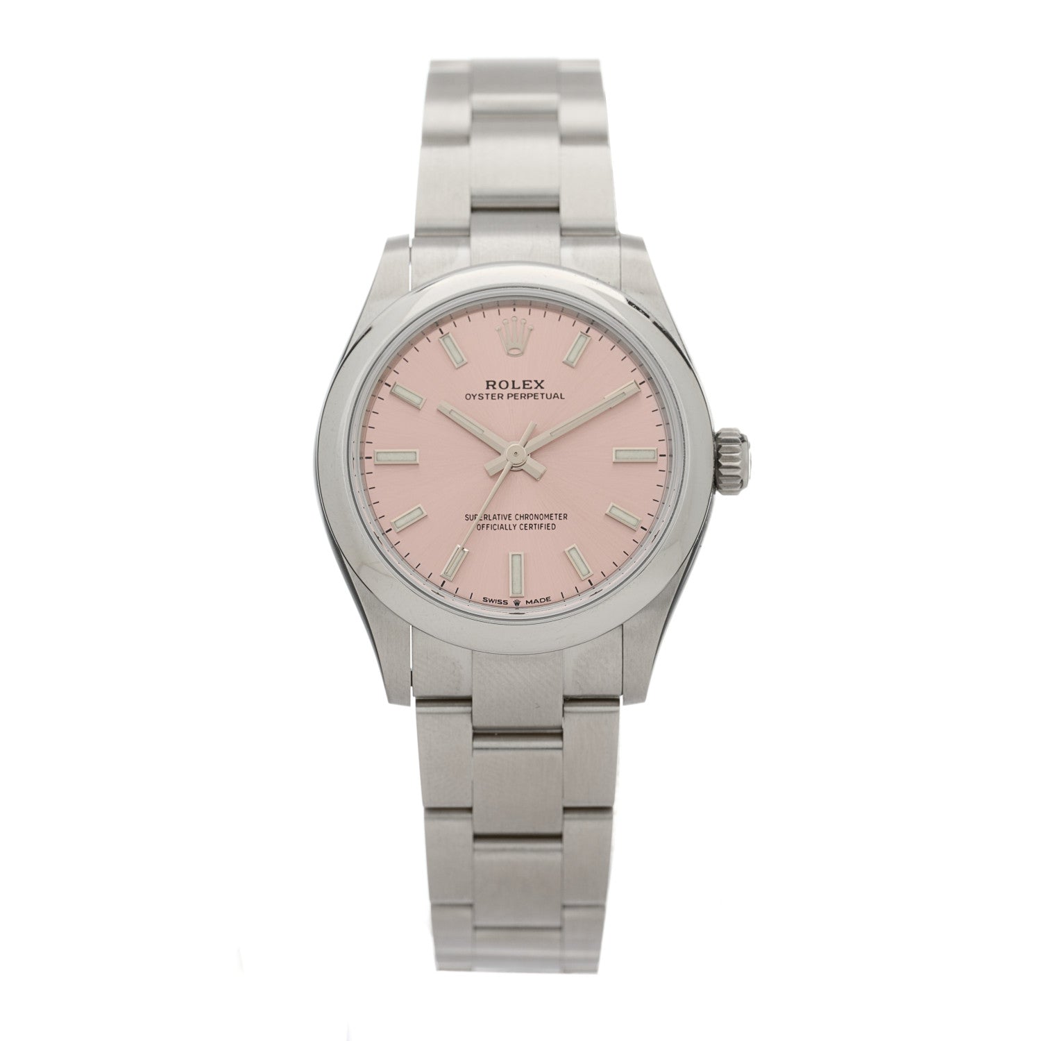 Rolex Stainless Steel 31mm Oyster Perpetual Watch Pink 277200 1 of 5