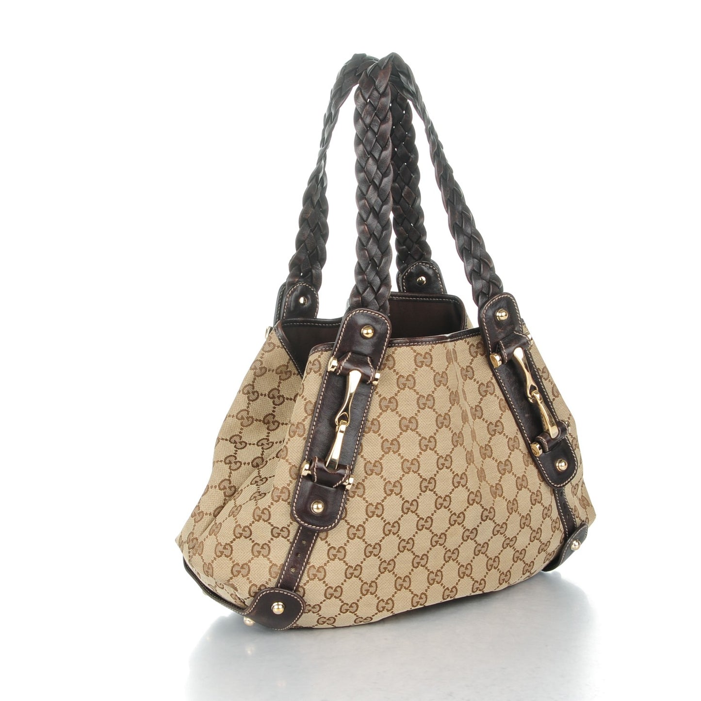 Monogram Small Pelham Shoulder Bag Dark Brown