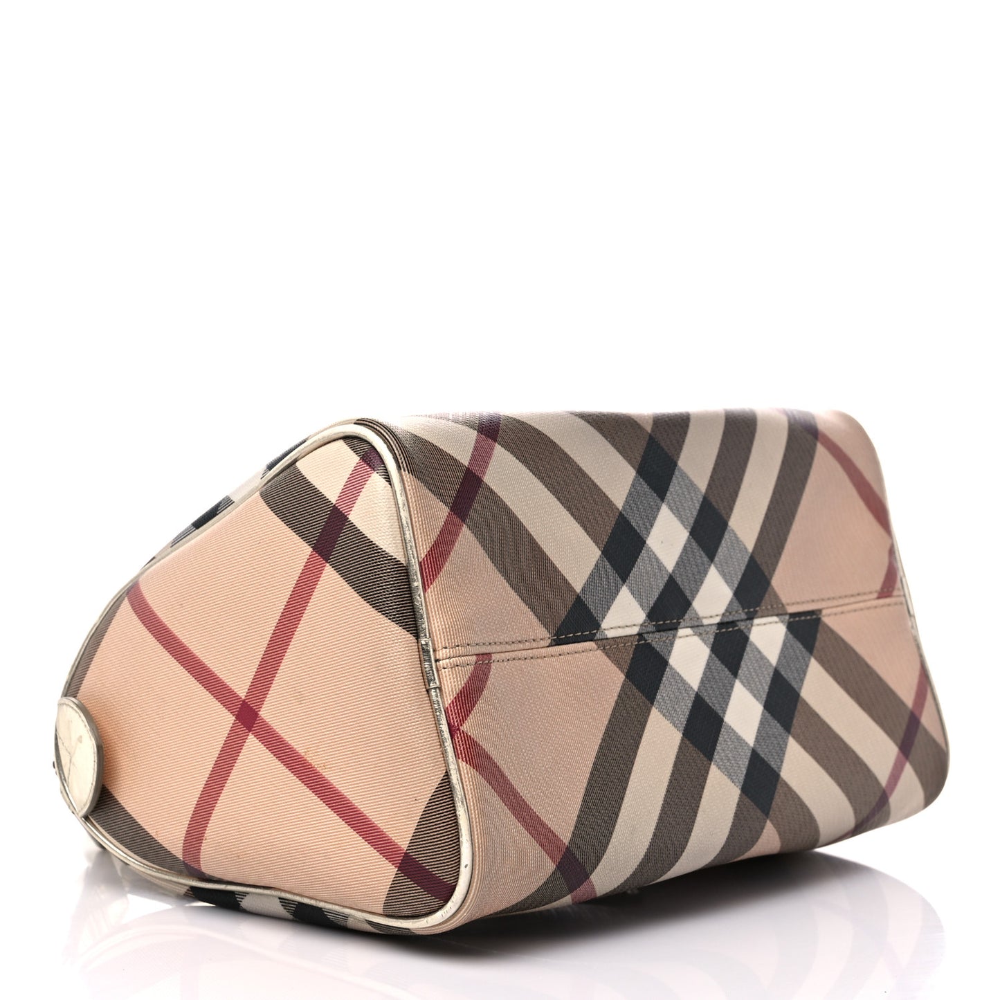 Supernova Check Metallic Small Chester Bowling Bag Gold