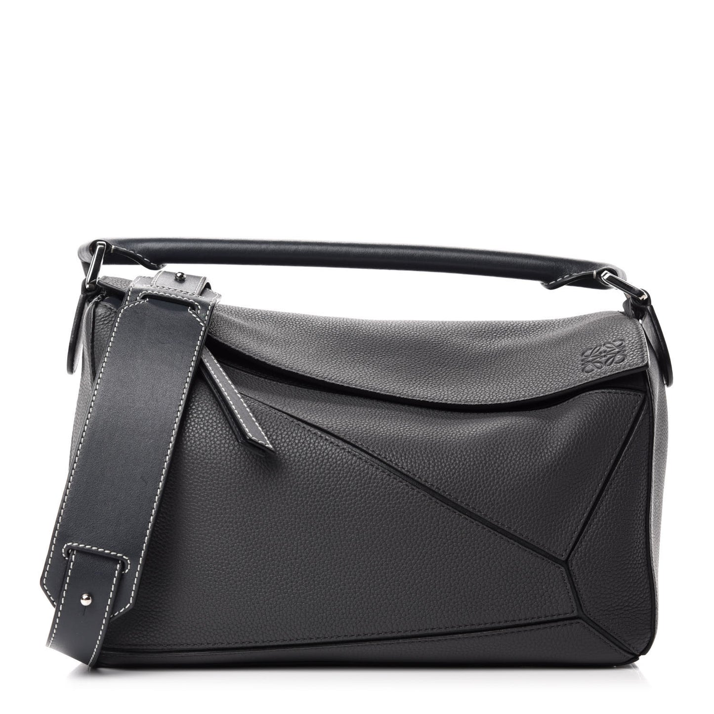 Calfskin Medium Puzzle Bag Grey