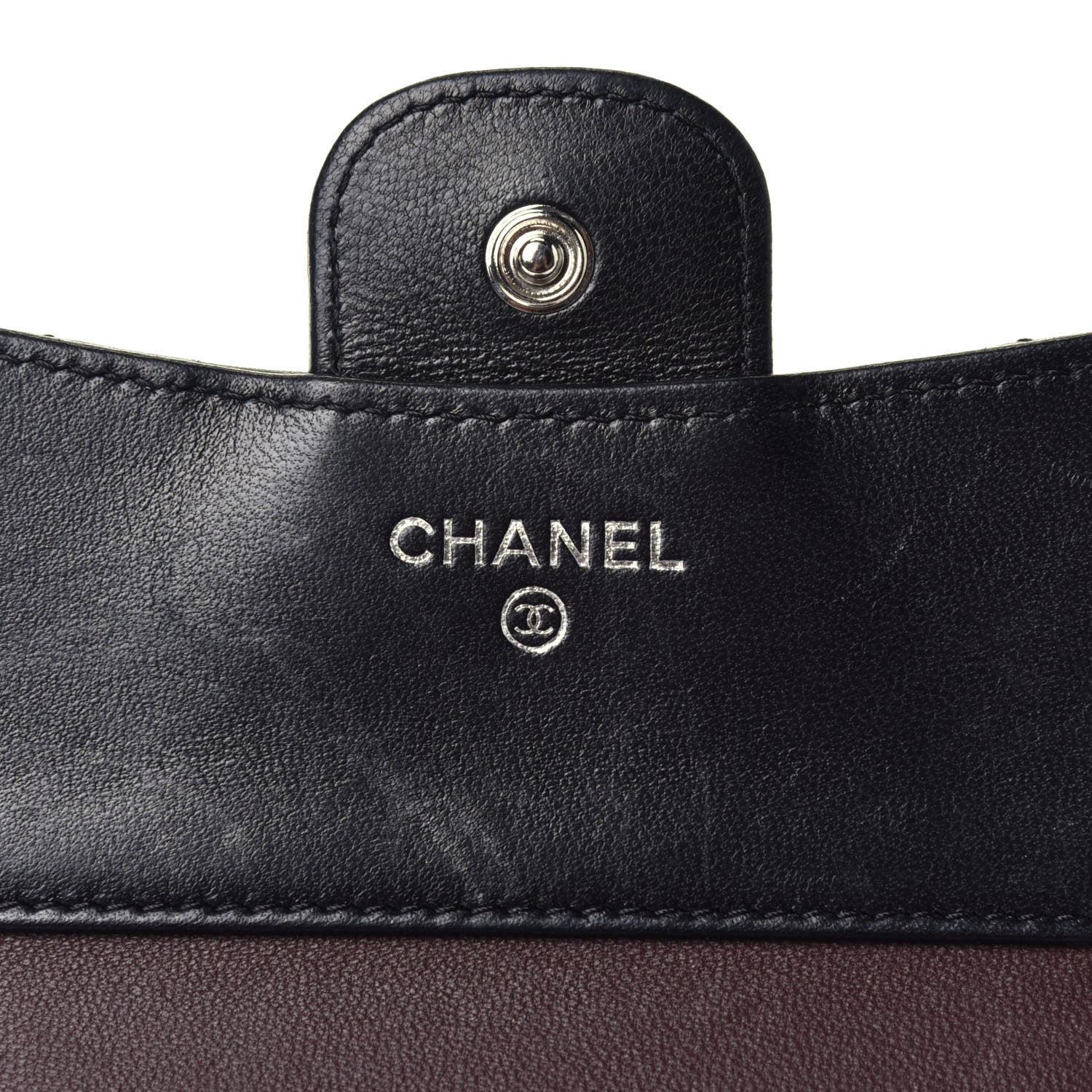 Chanel Lambskin Quilted Compact Flap Wallet Black 6 of 7