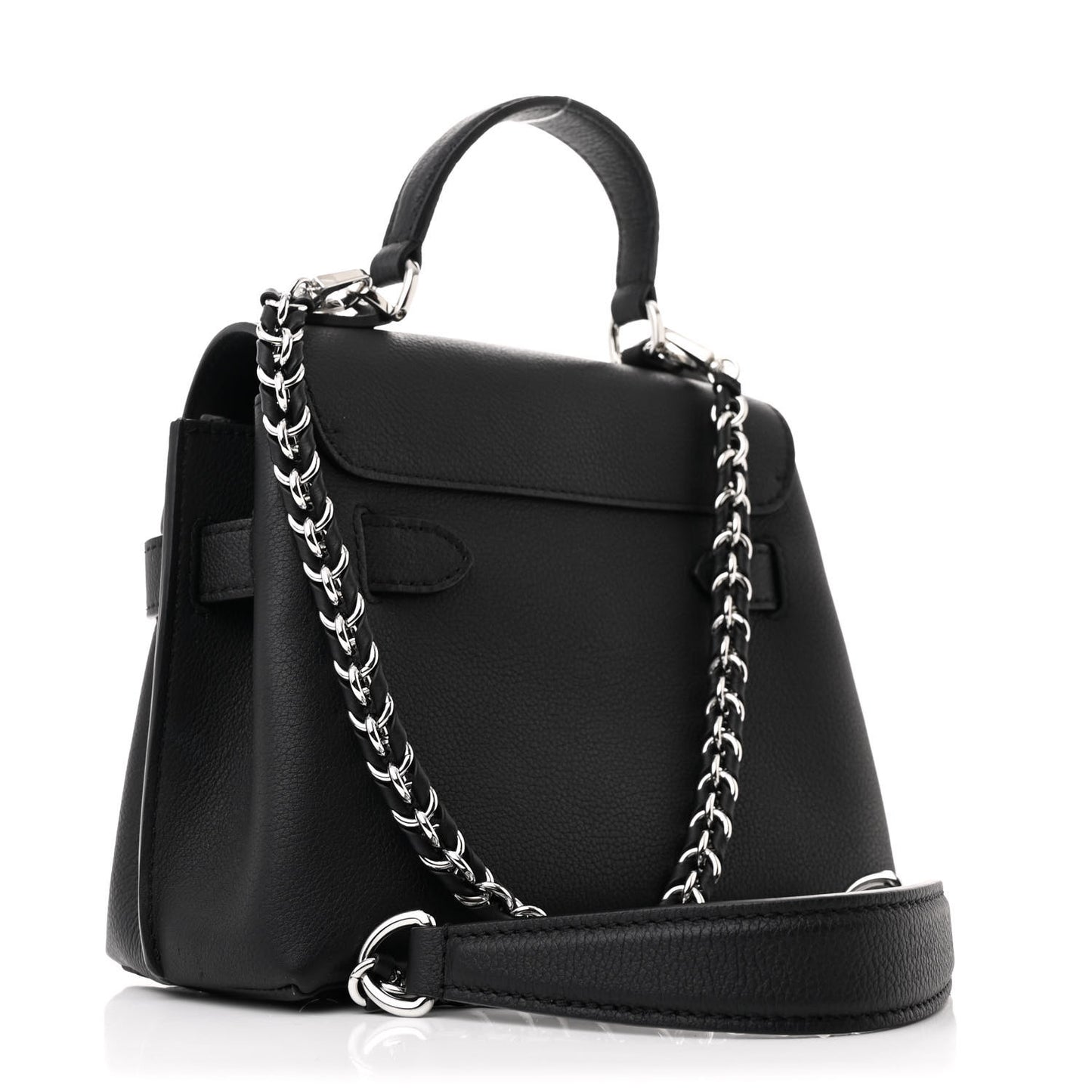 Calfskin Lockme Ever Mini Black