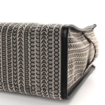 Marc Jacobs Cotton Jacquard Monogram Large The Traveler Tote Bag Beige Multicolor 9 of 9